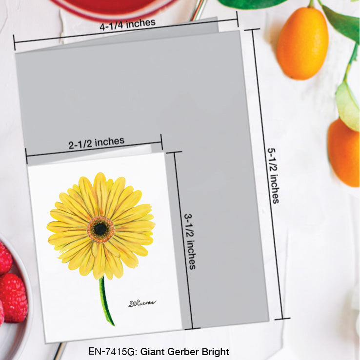 Giant Gerber Bright, Greeting Card (7415G), Enclosure Card, www.printedcanvas.com