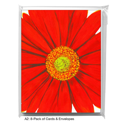 Giant Gerber Red, Greeting Card (7416M)