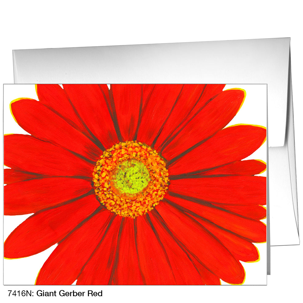 Giant Gerber Red, Greeting Card (7416N)