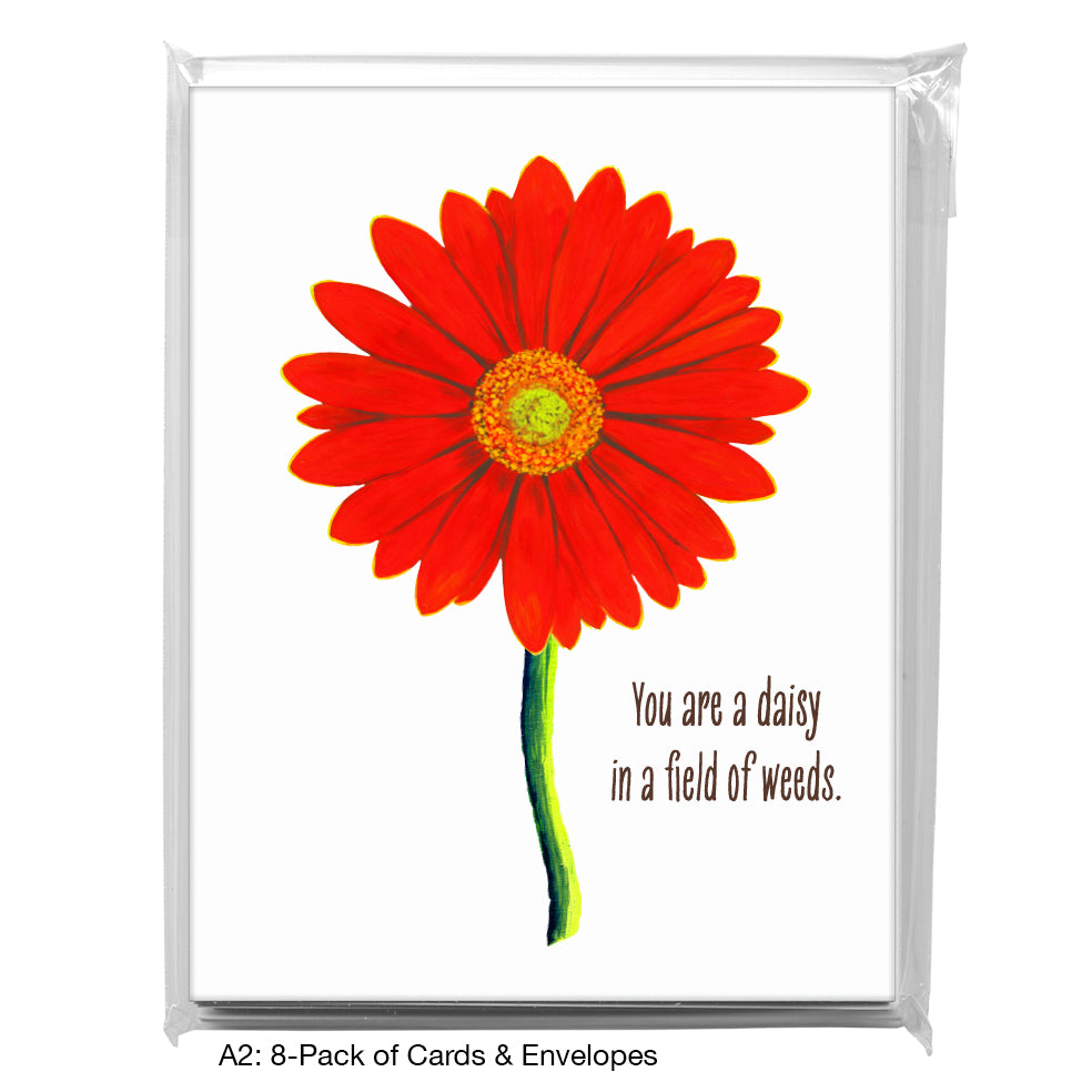 Giant Gerber Red, Greeting Card (7416R)