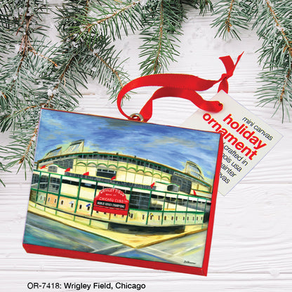 Wrigley Field, Chicago, Ornament (OR-7418), Front, printedcanvas.com