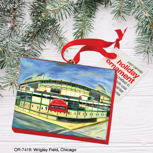 Wrigley Field, Chicago, Ornament (OR-7418), Front, printedcanvas.com