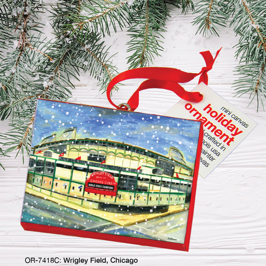 Wrigley Field, Chicago, Ornament (OR-7418C), Front, printedcanvas.com