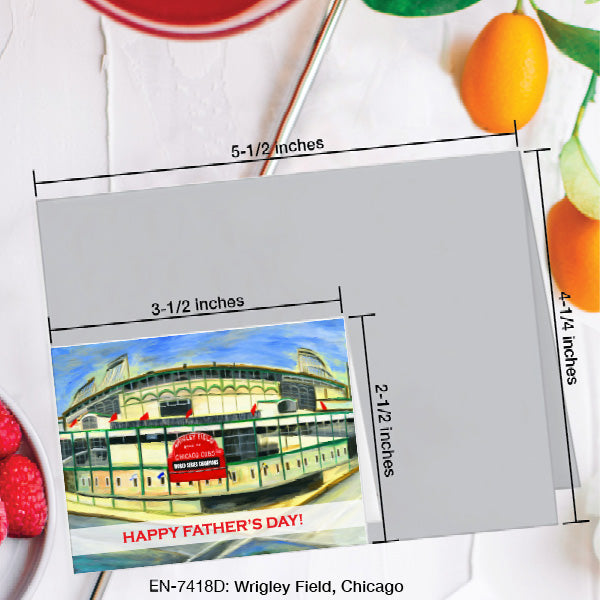 Wrigley Field, Chicago, Greeting Card (7418D), Enclosure, www.printedcanvas.com