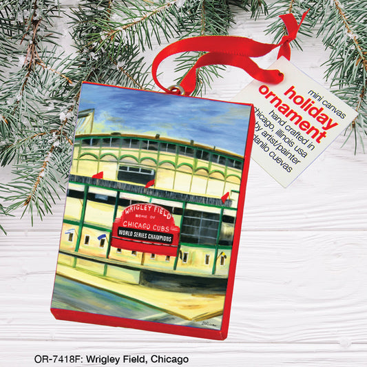 Wrigley Field, Chicago, Ornament (OR-7418F), Front, printedcanvas.com