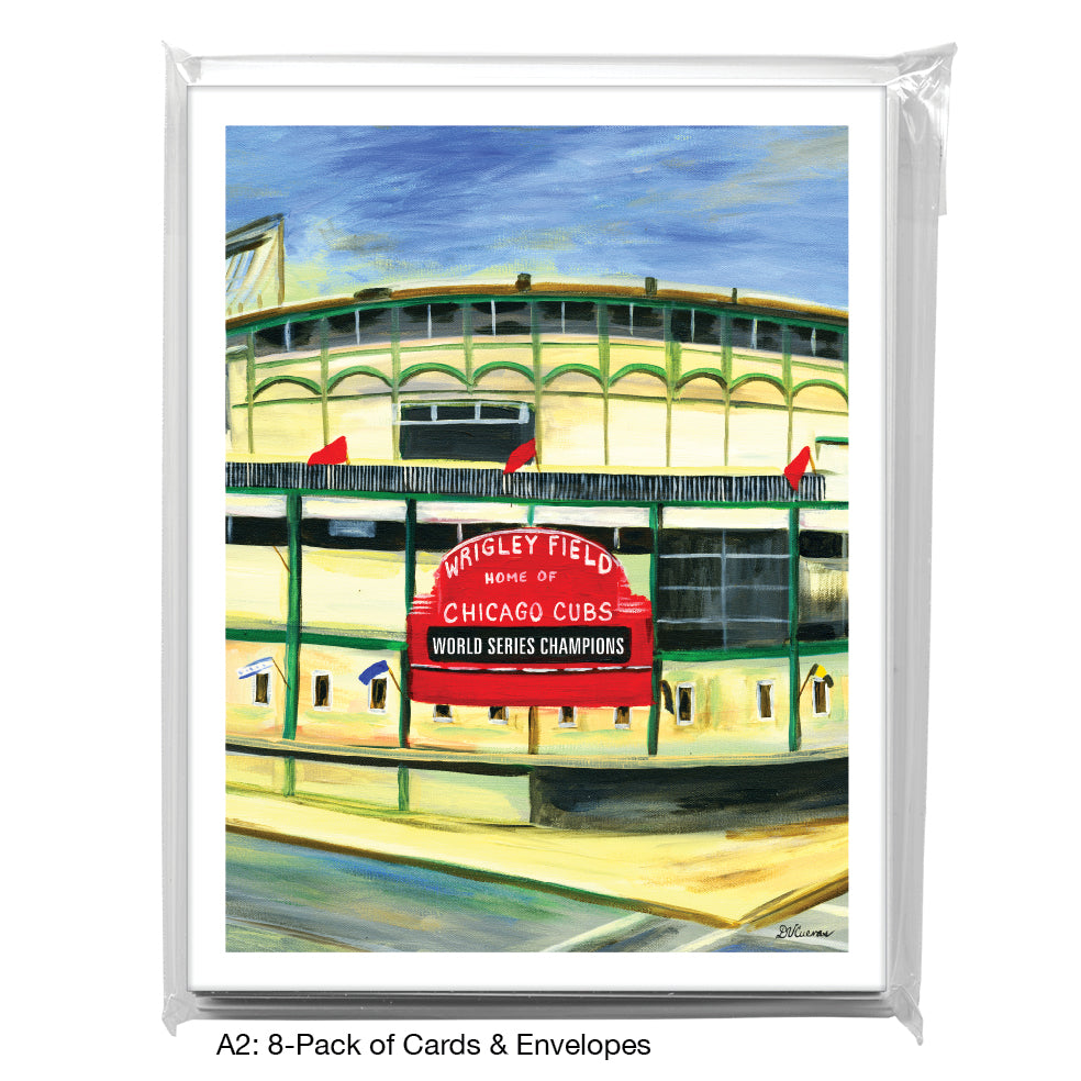 Wrigley Field, Chicago, Greeting Card (7418F), A2 8-Pack, printedcanvas.com