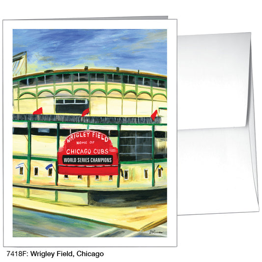 Wrigley Field, Chicago, Greeting Card (7418F), A2, printedcanvas.com