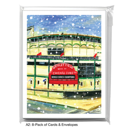 Wrigley Field, Chicago, Greeting Card (7418G), A2 Card 8-Pack, www.printedcanvas.com