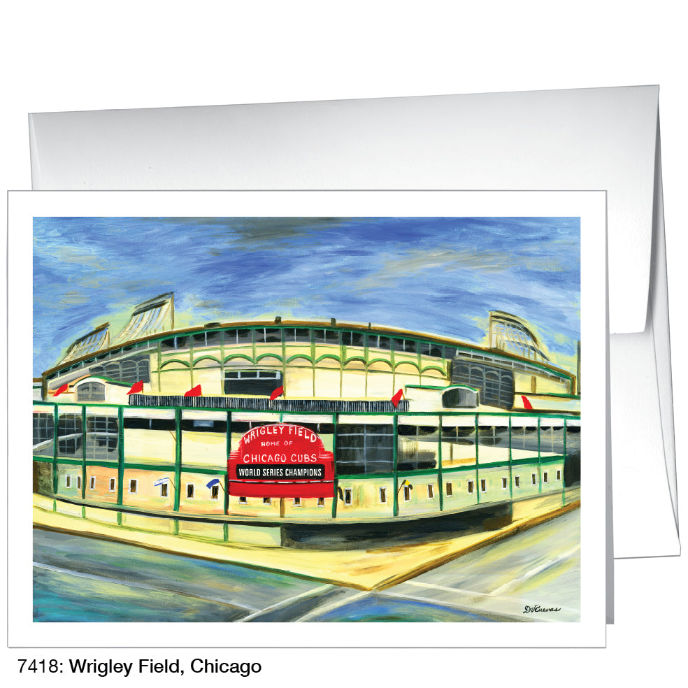 Wrigley Field, Chicago, Greeting Card (7418)