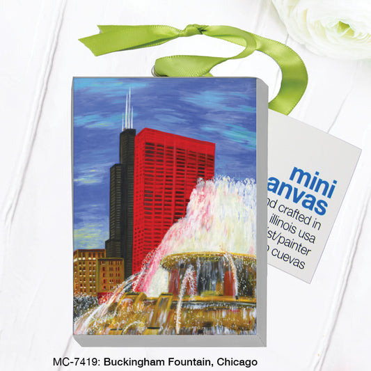 Buckingham Fountain, Chicago, Mini Canvas (MC-7419), Front, printedcanvas.com