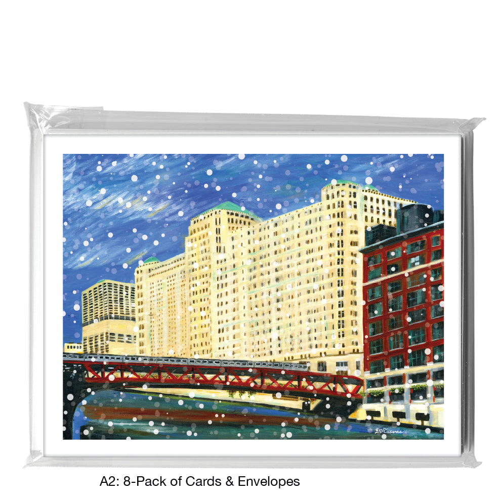 Merchandise Mart, Chicago, Greeting Card (7421B), A2 8-Pack, printedcanvas.com