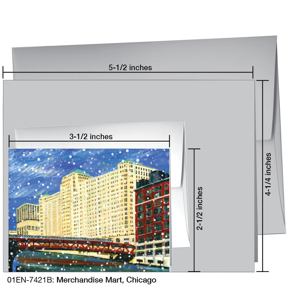 Merchandise Mart, Chicago, Greeting Card (7421B), Enclosure, printedcanvas.com