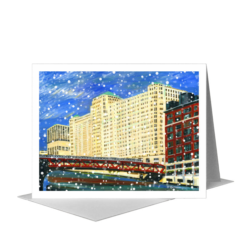 Merchandise Mart, Chicago, Greeting Card (#7421B) A2 Card Front, www.printedcanvas.com