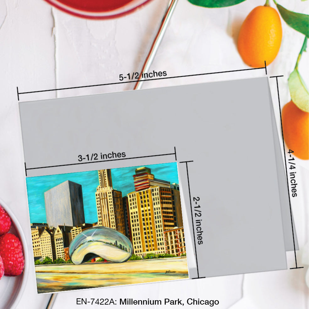 Millennium Park, Chicago, Greeting Card (#7422A)