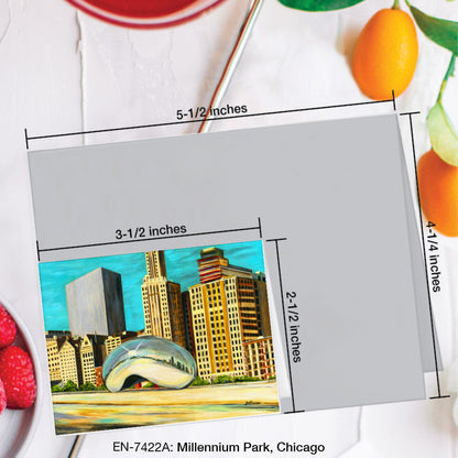 Millennium Park, Chicago, Greeting Card (#7422A)