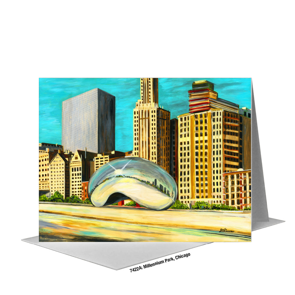 Millennium Park, Chicago, Greeting Card (#7422A)