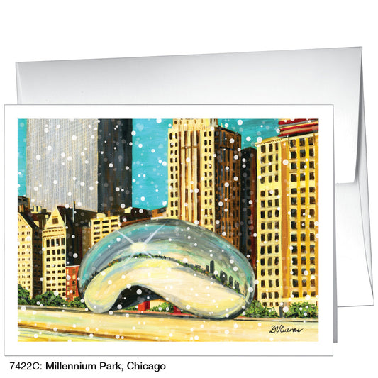 Millennium Park, Chicago, Greeting Card (7422C), A2, printedcanvas.com