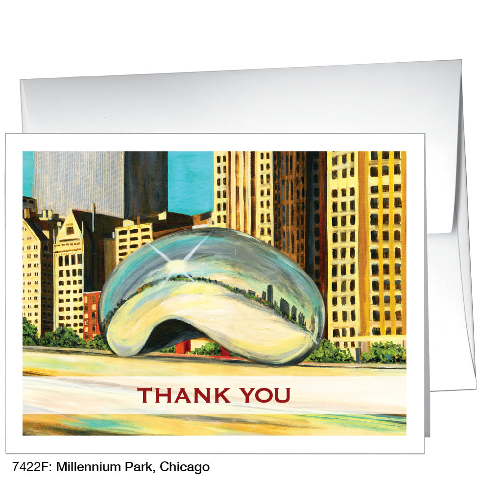 Millennium Park, Chicago, Greeting Card (7422F)