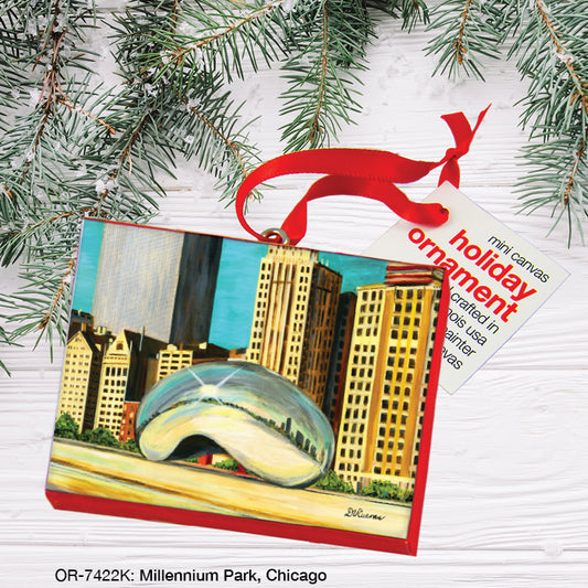 Millennium Park, Chicago, Ornament (OR-7422K), Front, printedcanvas.com