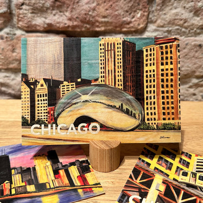 Millennium Park, Wood Postcard (PCW-7422K)