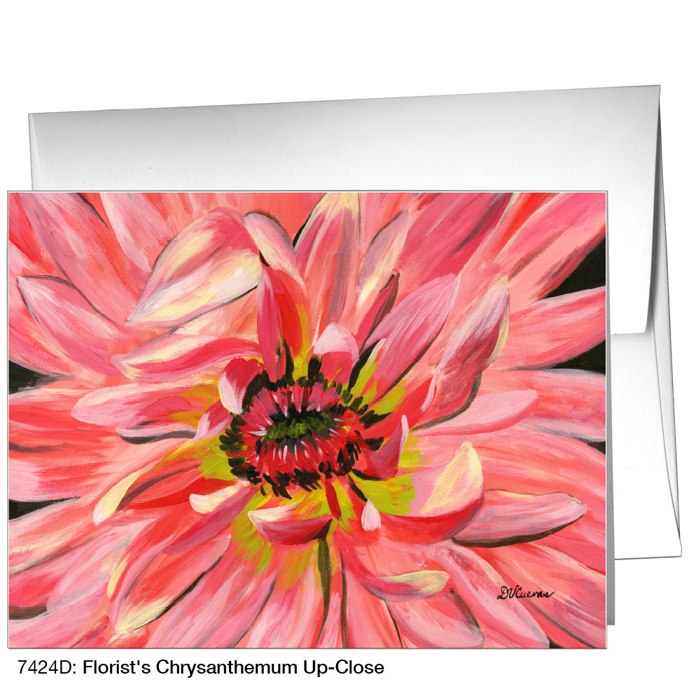 Florist's Chrysanthemum Up-Close, Greeting Card (7424D)