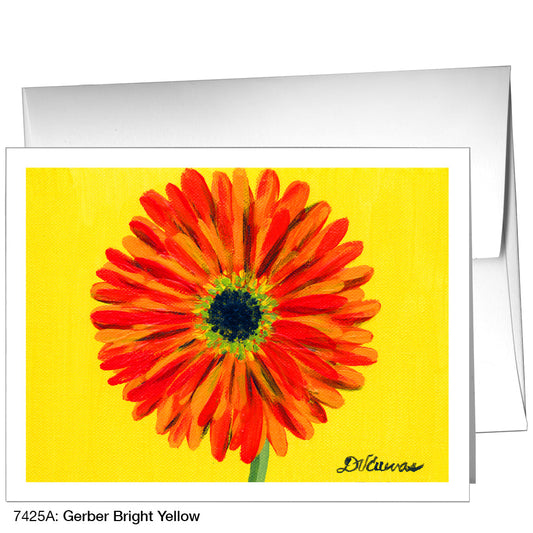 Gerber Bright Yellow, Greeting Card (7425A), A2, printedcanvas.com
