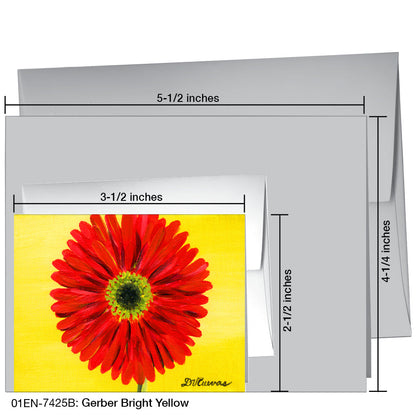 Gerber Bright Yellow, Greeting Card (7425B), Enclosure, printedcanvas.com
