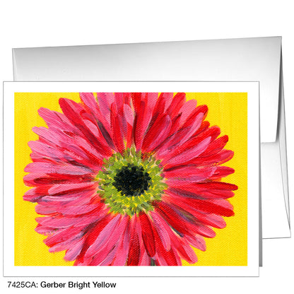 Gerber Bright Yellow, Greeting Card (7425C), A2, printedcanvas.com