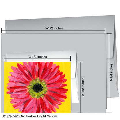 Gerber Bright Yellow, Greeting Card (7425C), Enclosure, printedcanvas.com