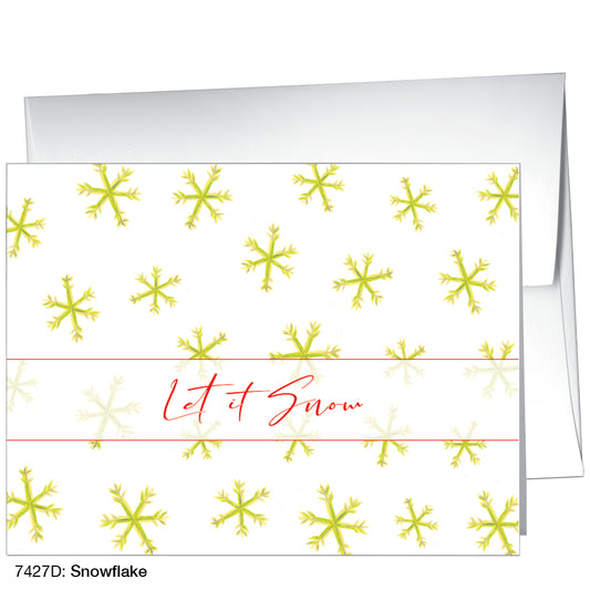 Snowflake, Greeting Card (7427D)