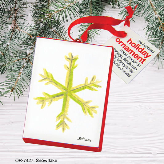 Snowflake, Ornament (OR-7427), Front, printedcanvas.com