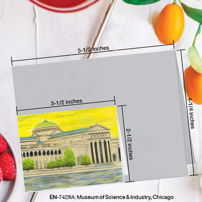 Museum of Science & Industry, Chicago, Greeting Card (7428A), Enclosure Card, www.printedcanvas.com
