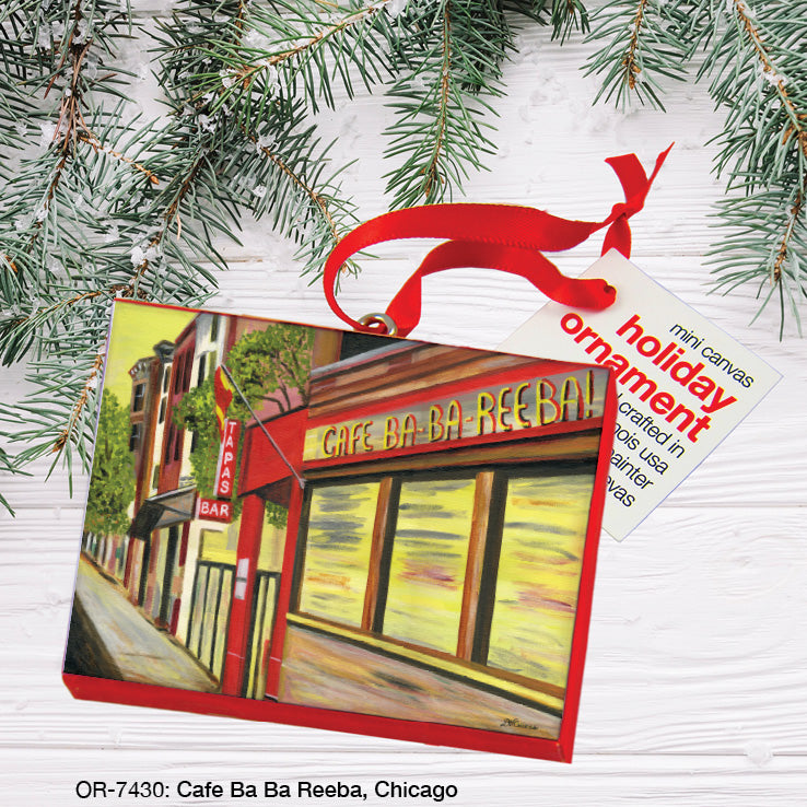 Cafe Ba Ba Reeba, Chicago, Ornament (OR-7430), Front, printedcanvas.com