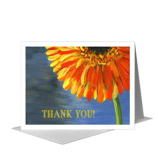 Gerber Orange Sherbet, Greeting Card (#7436AB) A2 Card Front, www.printedcanvas.com