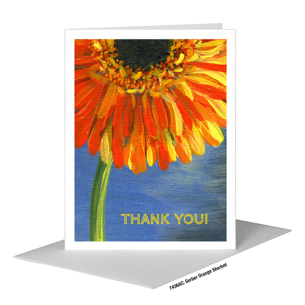 Gerber Orange Sherbet, Greeting Card (#7436AC)