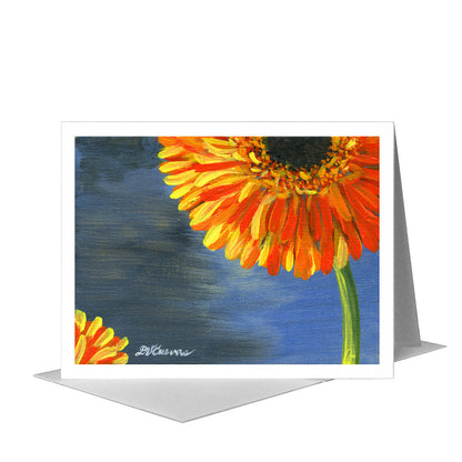 Gerber Orange Sherbet, Greeting Card (#7436A) A2 Card Front, www.printedcanvas.com