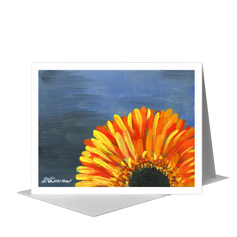 Gerber Orange Sherbet, Greeting Card (#7436B) A2 Card Front, www.printedcanvas.com