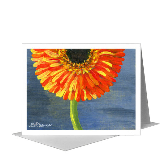 Gerber Orange Sherbet, Greeting Card (#7436C) A2 Card Front, www.printedcanvas.com