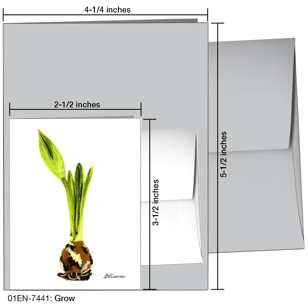 Grow, Greeting Card (7441), Enclosure, printedcanvas.com