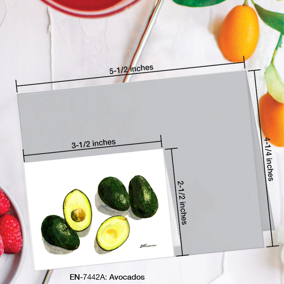 Avocados, Greeting Card (#7442A)