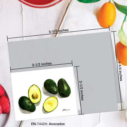 Avocados, Greeting Card (#7442A)