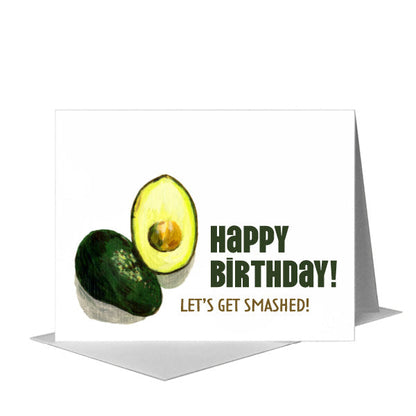 Avocados, Greeting Card (#7442M) A2 Card Front, www.printedcanvas.com
