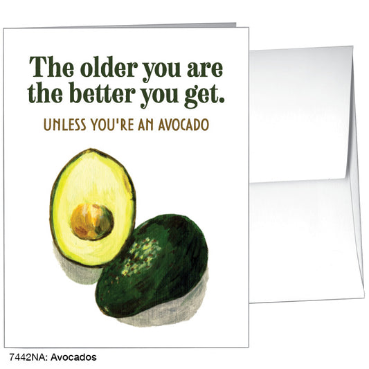 Avocados, Greeting Card (7442NA), A2 Card Front, www.printedcanvas.com