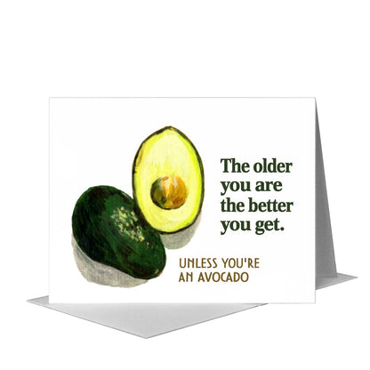 Avocados, Greeting Card (#7442N) A2 Card Front, www.printedcanvas.com