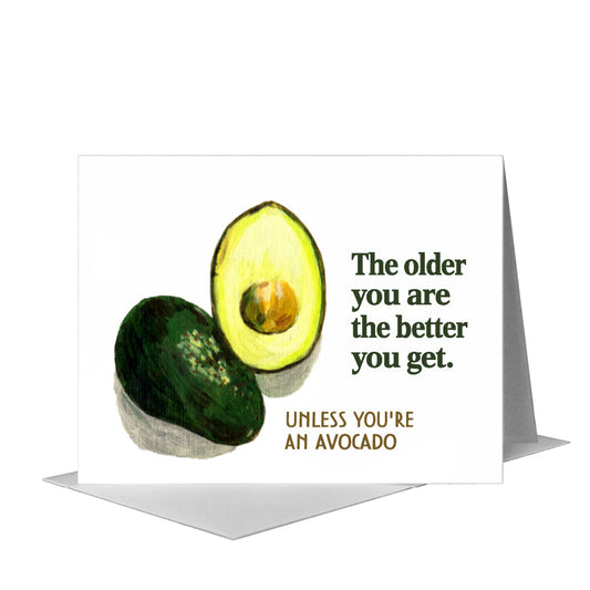 Avocados, Greeting Card (#7442N) A2 Card Front, www.printedcanvas.com
