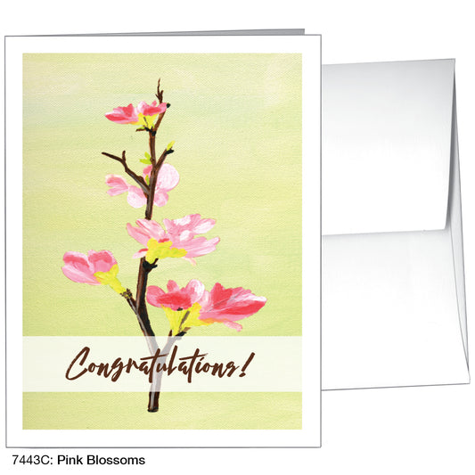 Pink Blossoms, Greeting Card (7443C)
