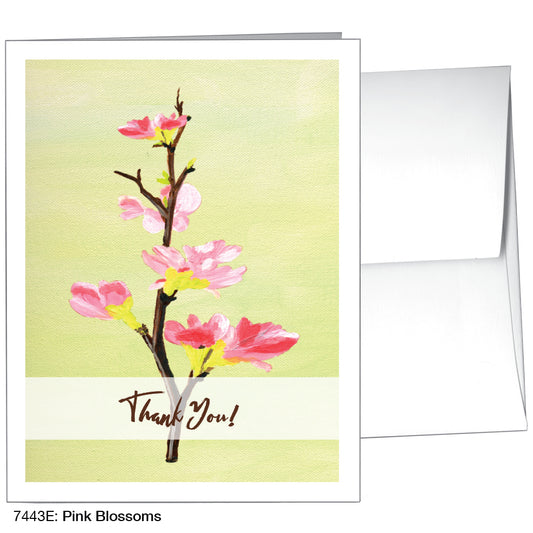 Pink Blossoms, Greeting Card (7443E)