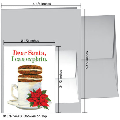 Cookies on Top, Greeting Card (7444B), Enclosure Card, www.printedcanvas.com