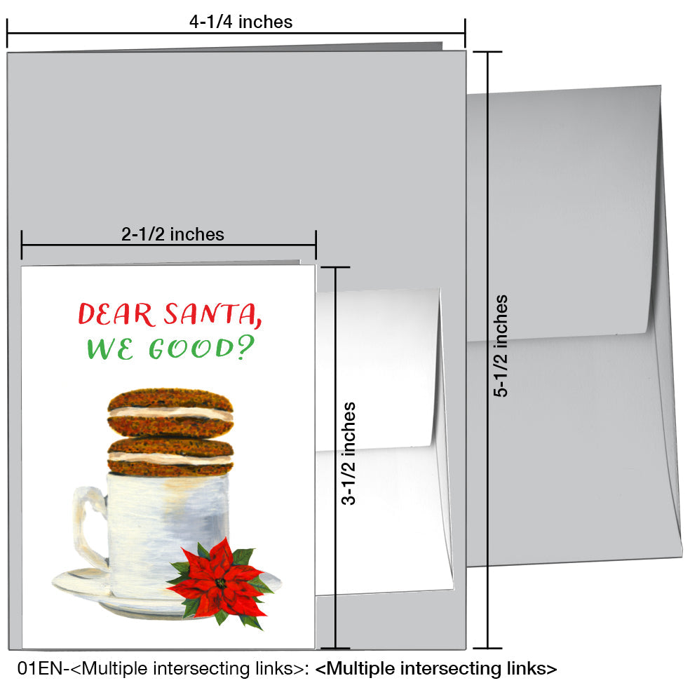Cookies on Top, Greeting Card (7444B), Enclosure Card, printedcanvas.com