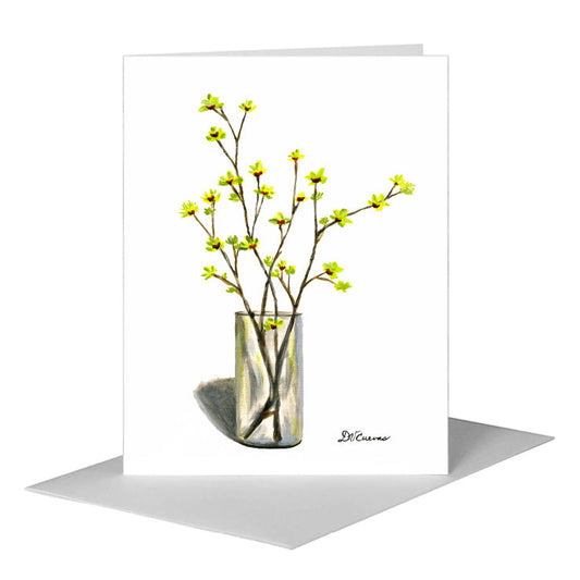 Orchid Branches, Greeting Card (#7446A) A2 Card Front, www.printedcanvas.com